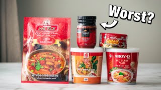 The BEST and WORST Thai Curry Paste  Taste Test [upl. by Goles]