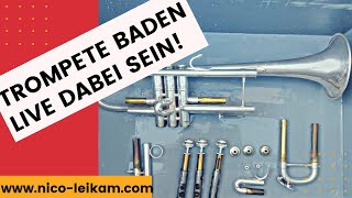 Trompete baden  live dabei sein  Wie reinige ich meine Trompete richtig  Instrumentenhygiene [upl. by Ahsiken524]