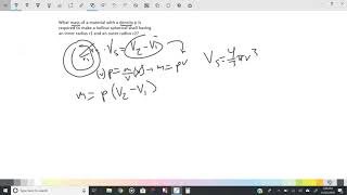 Practice Problem Mass of a Spherical Shell [upl. by Truelove867]