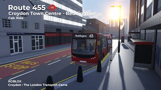 Route 455  Croydon Town Centre  Beddington  Croydon  The London Transport Game [upl. by Entsirhc]