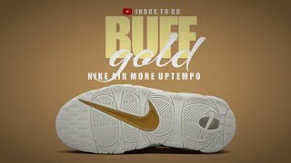 BUFF GOLD 2023 Nike Air More Uptempo 96 DETAILED LOOK  PRICE [upl. by Kalvn271]