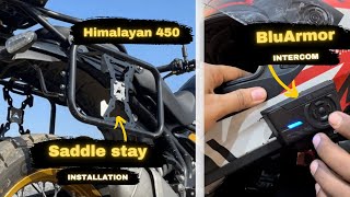 Best Saddle Stay for Himalayan 450 amp Mesh Intercom BluArmor C30 [upl. by Humph]