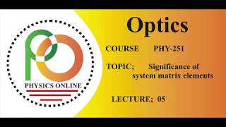 significance of system matrix elements [upl. by Ruelle456]