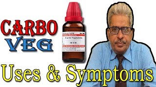 Carbo Veg in Hindi  Uses amp Symptoms in Homeopathy by Dr PS Tiwari [upl. by Hump]