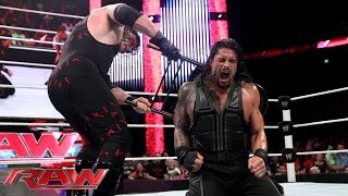 Roman Reigns vs Kane  Last Man Standing Match Raw Aug 4 2014 [upl. by Ahsieat]