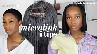 Installing Itip Microlinks On My Short Hair [upl. by Colburn621]