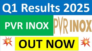 PVR INOX Q1 results 2025  PVR INOX results today  PVR INOX Share News  PVR INOX Share latest news [upl. by Eirrab]