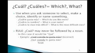 Flipped Spanish Lesson on Interrogatives Los Interrogativos Questions Part 1  Capítulo 4A [upl. by Negem308]