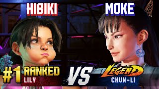 SF6 ▰ HIBIKI 1 Ranked Lily vs MOKE ChunLi ▰ Ranked Matches [upl. by Jany482]