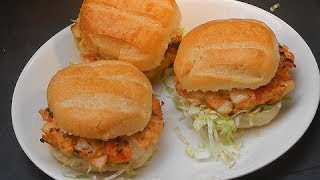 Shrimp and Scallop Burger [upl. by Feodora]