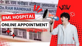 RML hospital online appointment process II orsgovin II RML hospital OPD appointment kaise le [upl. by Fawn740]