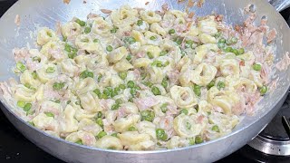 TORTELLINI PANNA PISELLI E PROSCIUTTO [upl. by Cerelly]