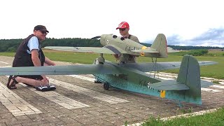 RC DFS230 ASSAULT GLIDER amp KLEMM 35B MISTEL [upl. by Patin663]