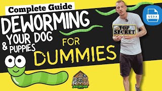 How to DeWorm your puppies  dog USDA recommended protocol made simple amp discover the best Dewormer [upl. by Heigho]