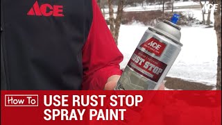 How To Use Rust Stop Spray  Ace Hardware [upl. by Tamah542]