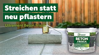 Pflastersteine einfach umgestalten  Ultrament Beton Frisch Boden Fix Beton [upl. by Marcell]