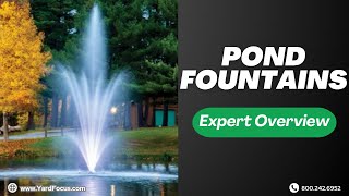 Pond Fountains Expert Overview [upl. by Kcirde486]