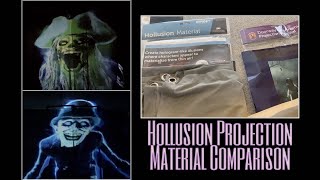 Hollusion Projection Material Comparison  Halloween Decorating  Digital Decorations  Atmosfx [upl. by Carilyn]