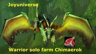 WOW Classic Warrior solo farming Chimaerok tenderloin 20gpiece [upl. by Acinorahs]