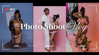 Maternity Photoshoot Vlog🩷🤰🏽 [upl. by Donna219]