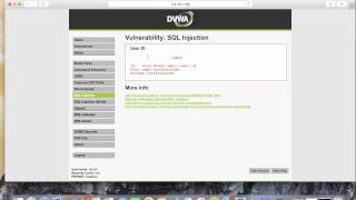 Learning SQL Injection with Damn Vulnerable Web Application [upl. by Zetnod29]