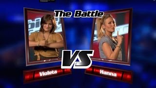 Violeta vs Hanna Sleep  The Voice of Germany 2013  Battle [upl. by Margie]