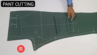 Pant Cutting With Formula पैंट कटिंग  Fitting Pant Cutting Full Tutorial  How To Cut Gents Pant [upl. by Attayek708]