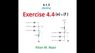 Diode AND Gate amp OR Gate  Exercise 44e amp f EDC 4132bSedra [upl. by Jessy]