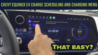 Equinox EV Charge Scheduling and Charging Menu Tutorial [upl. by Grove130]