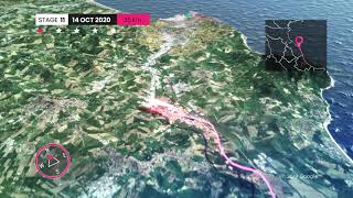 Video Percorso Giro dItalia 2020  Stage 11 [upl. by Maria]