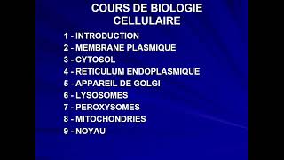 Introduction à la biologie cellulaire  pour les étudiants en biologie du premier semestre [upl. by Aicirtan]