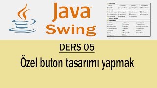 Java Swing  05  Özel button yapımı [upl. by Htiduj]