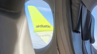 airBaltic Airbus A220300 landing to Tallinn TLLEETN [upl. by Dzoba326]