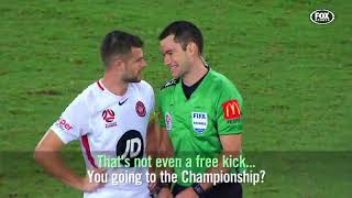 Inside the refs perspective Jarred Gilletts final Hyundai ALeague game [upl. by Hacker]