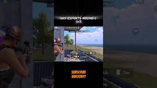 SkyEsports 1v3  ROUND 1 2024 bgmi bgmishorts skyesports round1 [upl. by Eehc]