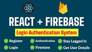 Firebase Auth with React StepbyStep Tutorial  Login Register auth with firebase React Firestore [upl. by Boynton]