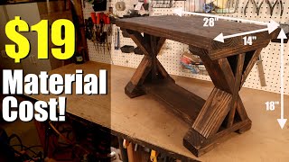 Small Woodworking Project to Build and Sell  Rustic Garden Bench woodworking [upl. by Deanna]