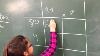 Multiplicación ABN dos cifras por una cifra 2º Primaria [upl. by Yenial741]