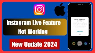 At this time your account is not eligible to use this feature try again later instagram live 2024 [upl. by Vasos]