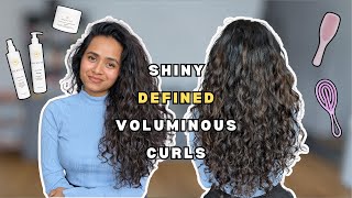 BEGINNER WAVYCURLY HAIR STYLING ROUTINE 2B2CЗА  Curly Girl Method  Curly Hair Routine [upl. by Jarlath]