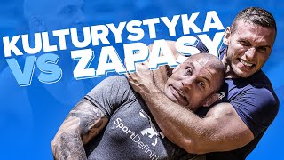 Kulturystyka VS Zapasy  Damian Janikowski uczy Piotrka Boreckiego zapaśniczych technik 4K 📣 [upl. by Rollet786]