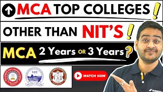 💥Top MCA Colleges Other Than NITs BITs MCA Course amp Placements mca nimcet bitmca wbjeca nits [upl. by Markiv778]