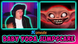 Baby Yoda JUMPSCARE on OMEGLE [upl. by Tecla161]