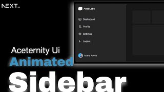 Animated Sidebar in Nextjs14  Aceternity UI  Reactjs [upl. by Avie176]