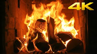 🔥 The Best Burning Fireplace 4K 10 HOURS with Crackling Fire Sounds NO MUSIC Close Up Fireplace 4K [upl. by Snahc316]