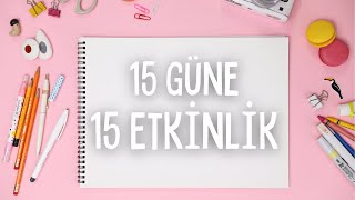 Sömestirde Yapacağınız 15 Etkinlik Fikri  15 Farklı Kendin Yap Etkinliği [upl. by Nolana]