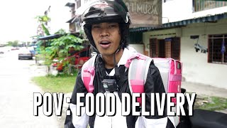 POV  MACAM NI LAH PERASAAN MENJADI SEORANG RIDER FOODPANDA [upl. by Baillieu]