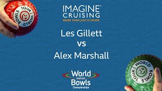 World Indoor Bowls Championship 2024 Les Gillett vs Alex Marshall  Day 15 Match 3 [upl. by Tucker]