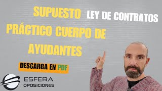 Si controlas la Ley de Contratos quizás sepas hacer este supuesto Comprueba si estás preparado o no [upl. by Lyns312]