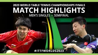 Ma Long vs Wang Chuqin  MS SF  2023 ITTF World Table Tennis Championships Finals [upl. by Nerissa]